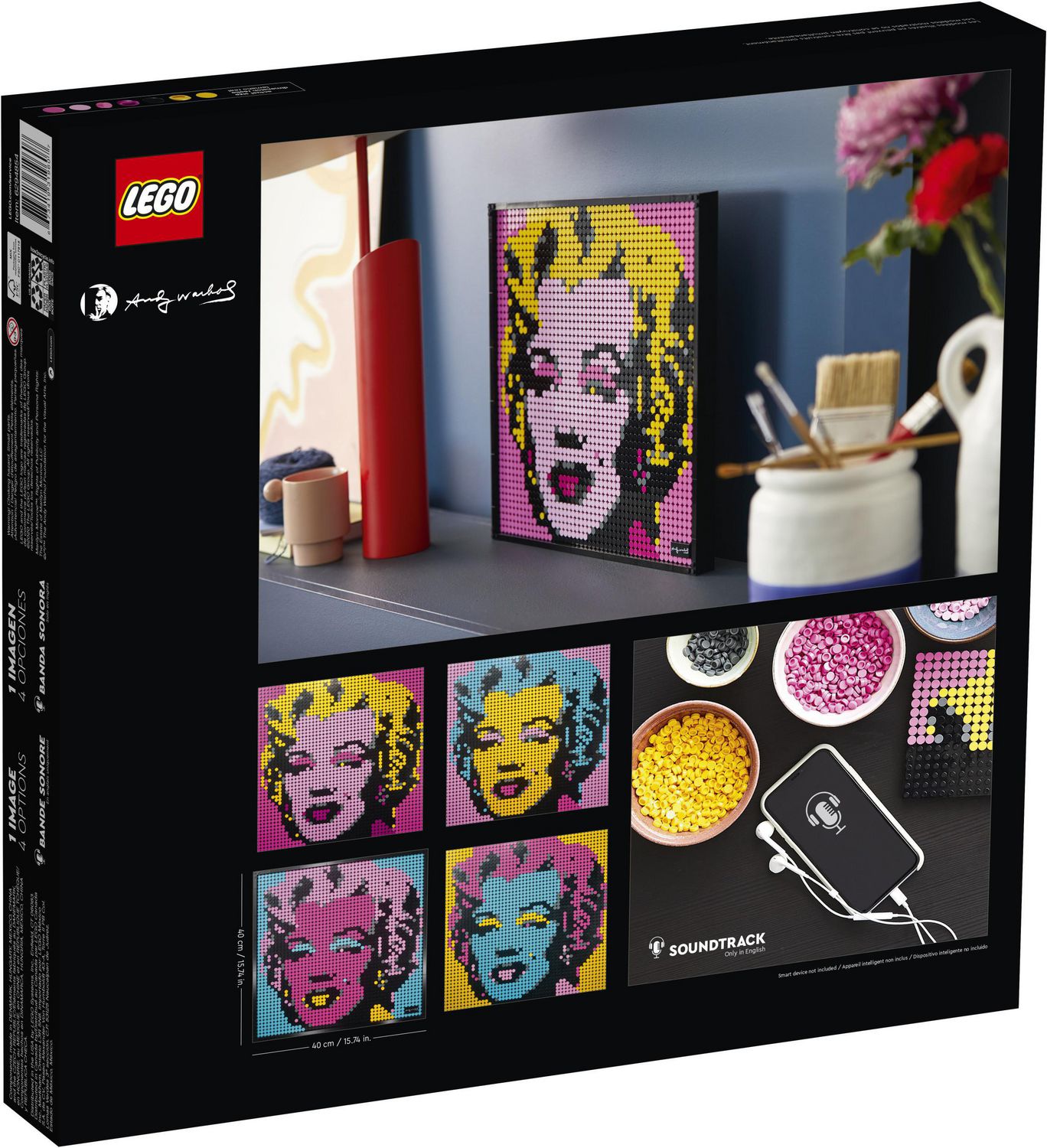 LEGO Art Andy Warhol’s Marilyn Monroe 31197 Toy Building Kit (3,332 Pieces)