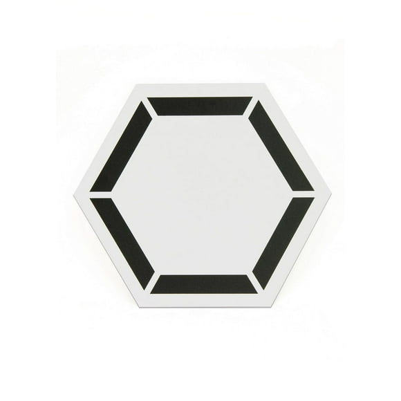 FloorPops Coltrane Peel and Stick Hexagon Floor Tiles Set of 20