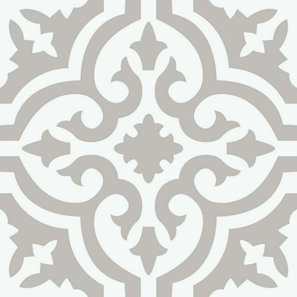 FloorPops Emilia Taupe Peel and Stick Floor Tiles Set of 20