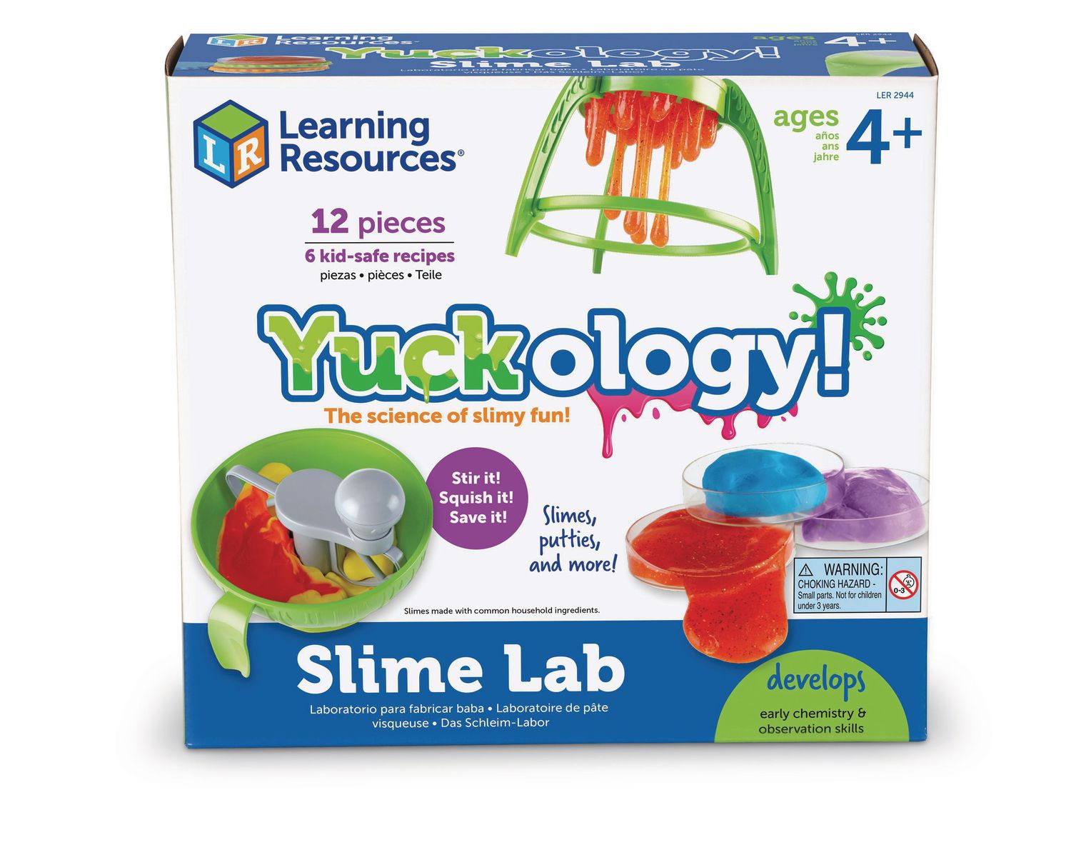 Details about   Yuckology Slime Science Set STEM Skills FREE SHIP DIY Slime Science Skills 