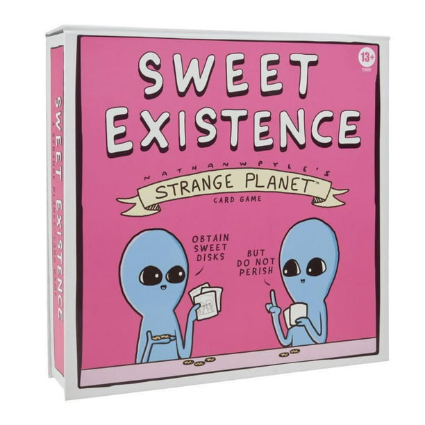 Sweet Existence, jeu de cartes Strange Planet pour la famille, inspiré des livres et bande dessinée en ligne de Nathan W. Pyle