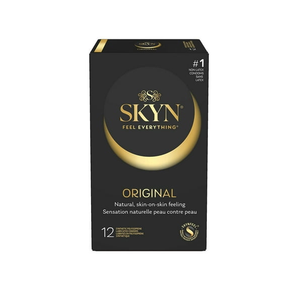 SKYN Original Non-Latex Lubricated Condoms, 12 Count