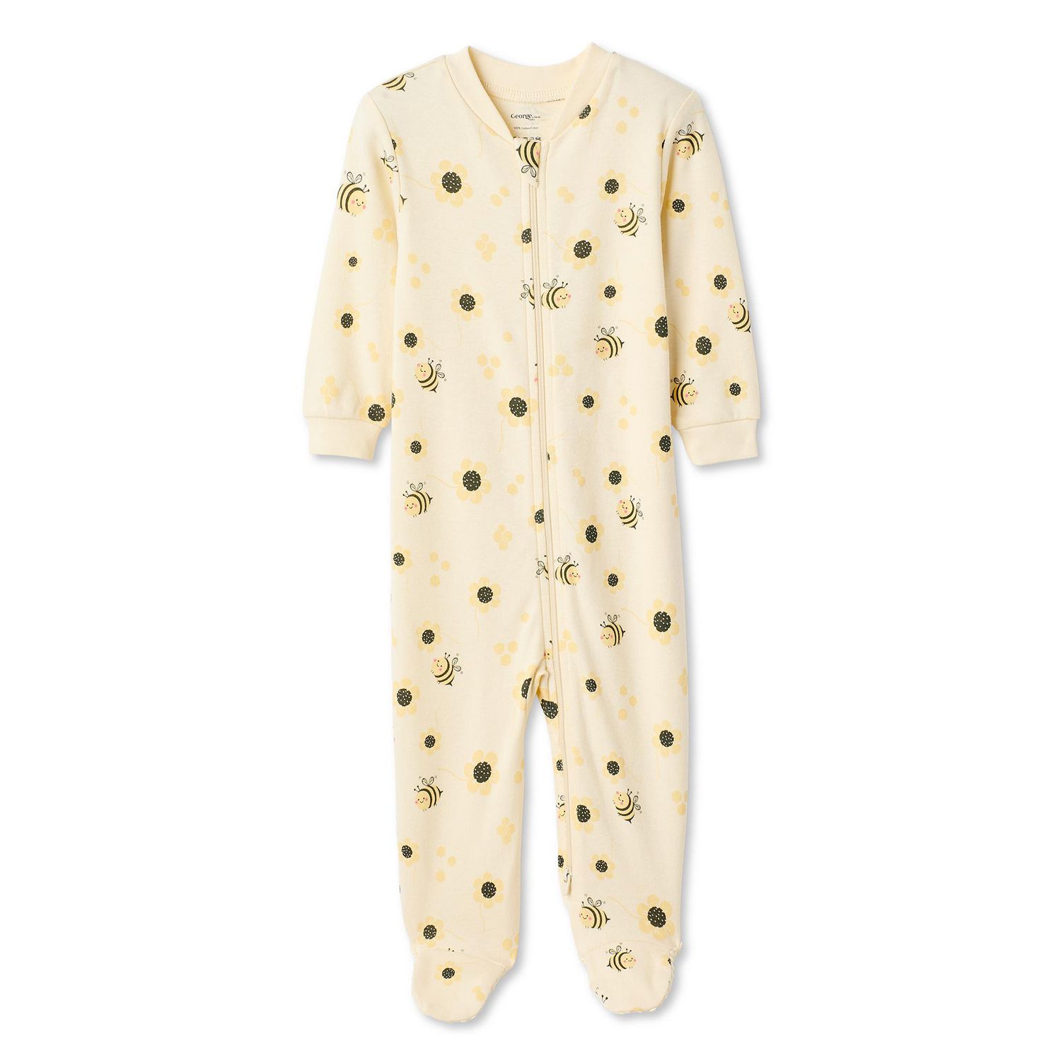 Grenouillère à fermeture éclair bidirectionnelle George pour bébés filles