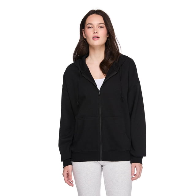 No Boundaries Women's Oversized Full Zip Hoodie