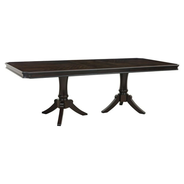 Topline Home Furnishings Dark Cherry Dining Table Walmart.ca