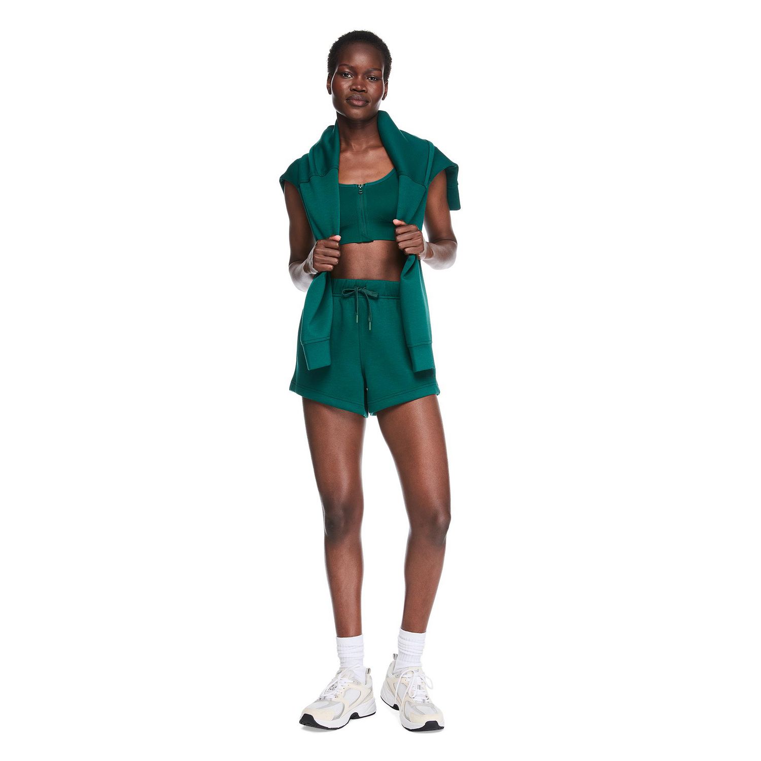 Short en tricot doux Athletic Works pour femmes