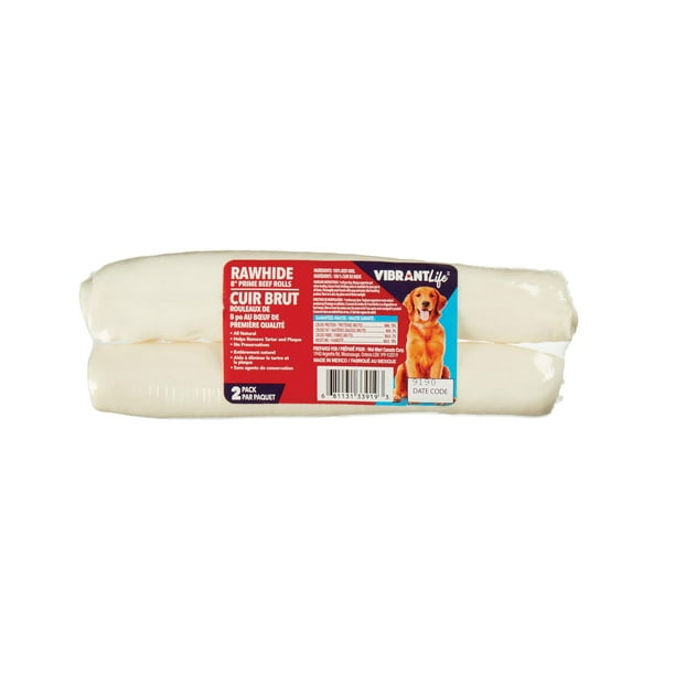 Vibrant Life Rawhide Rolls, Vibrant Life 8" RH Rolls, 2Pk Walmart.ca