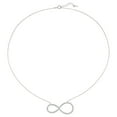 thumbnail image 1 of Quintessential Sterling Silver CZ infinity 18" Necklace, 1 of 4