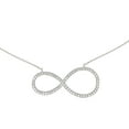thumbnail image 2 of Quintessential Sterling Silver CZ infinity 18" Necklace, 2 of 4