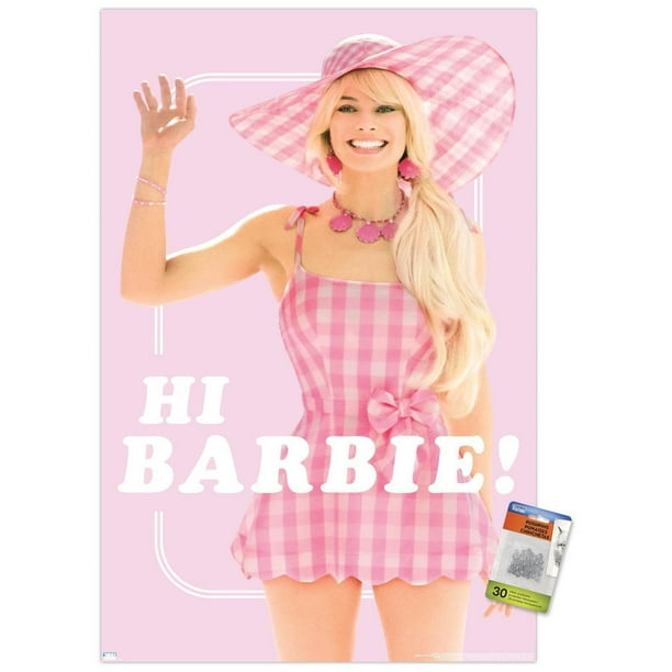 Poster for Sale avec l'œuvre « Barbie rousse intérieure, avec