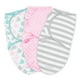 Couverture ajustable pour bébé SwaddleMe de Summer Infant Petite, coton Paquet de 3, petits - baleines r – image 1 sur 9