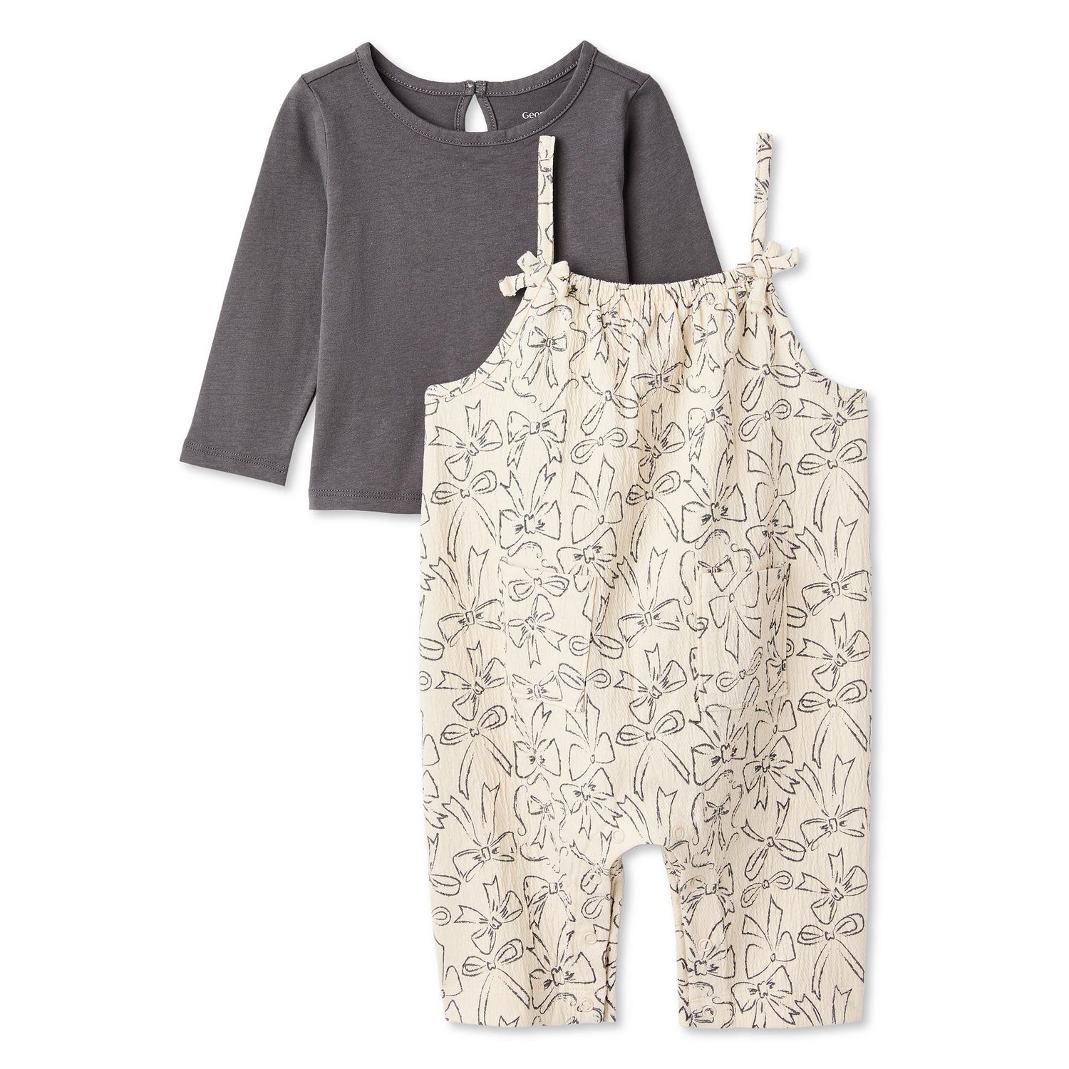 Ensemble 2 pièces avec barboteuse George pour bébés filles
