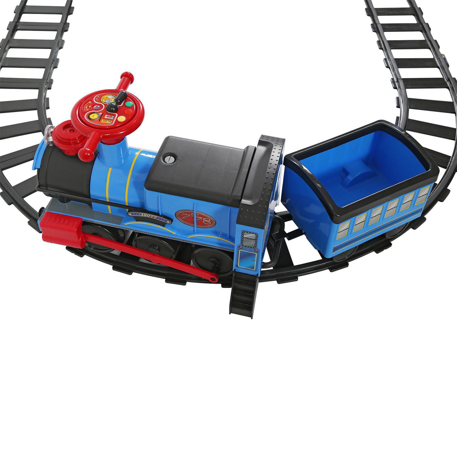 Chad valley 6v powered ride clearance on train and track set