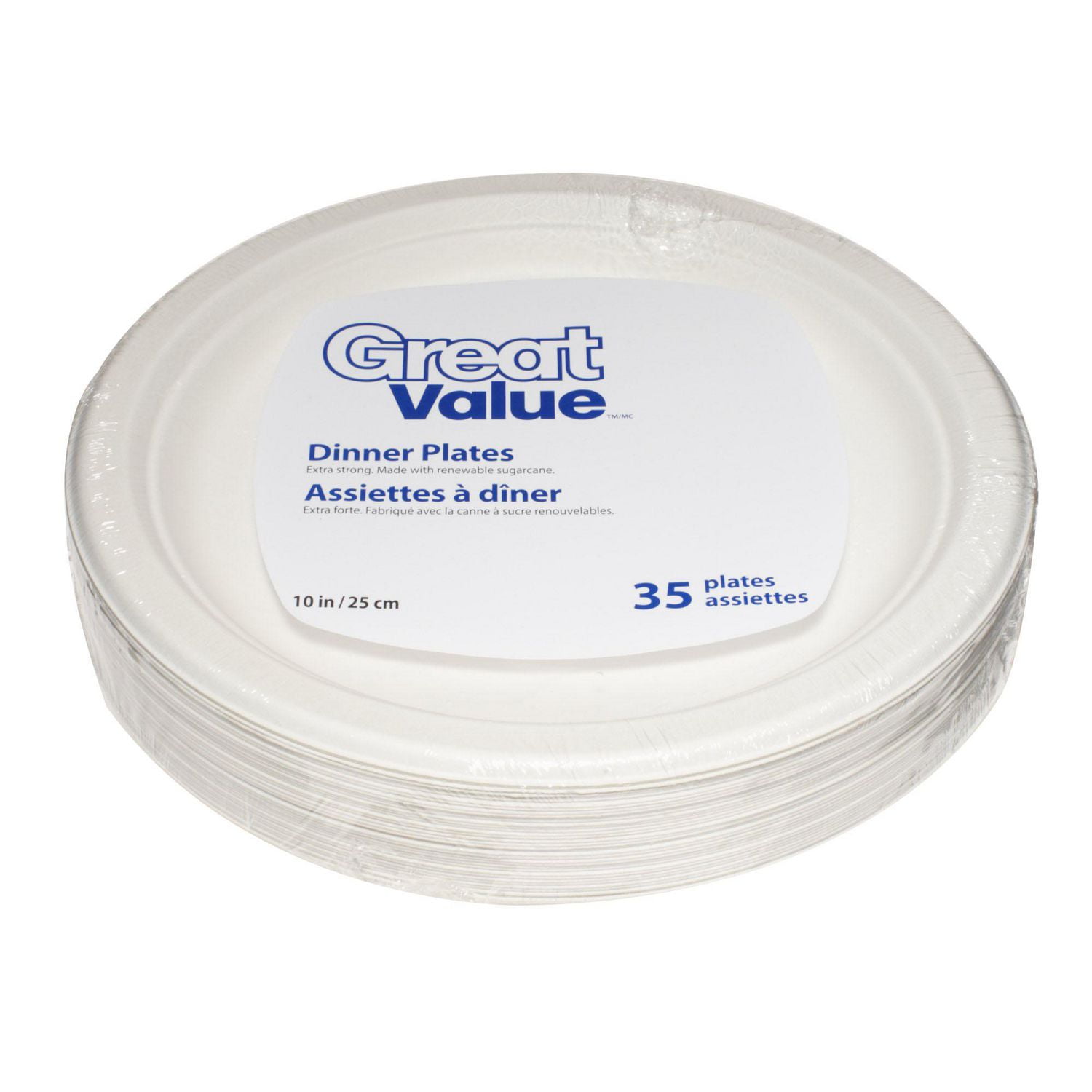 Great Value 10" Dinner Plates Walmart Canada