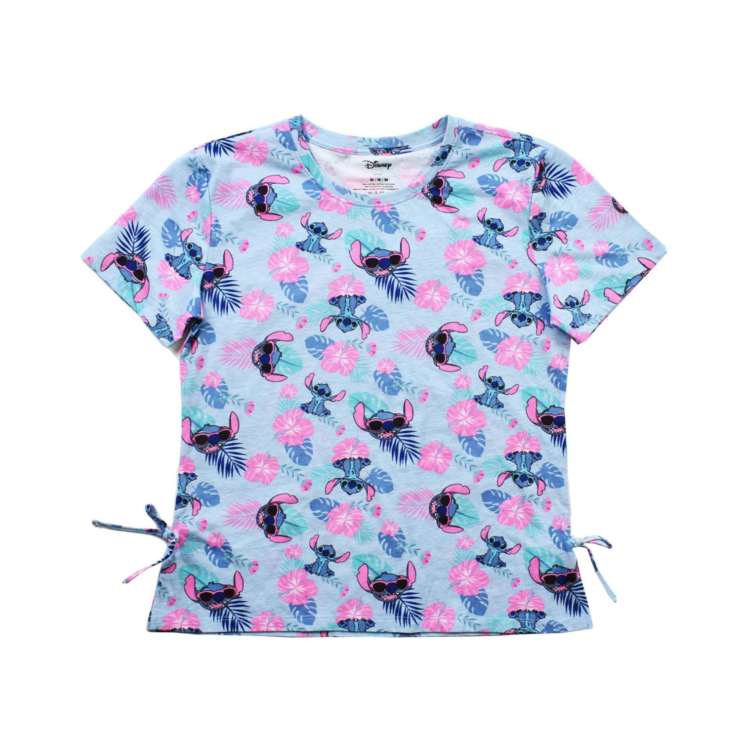 Ladies Disney Lilo & Stitch Vacation Short Sleeve Fashion Top