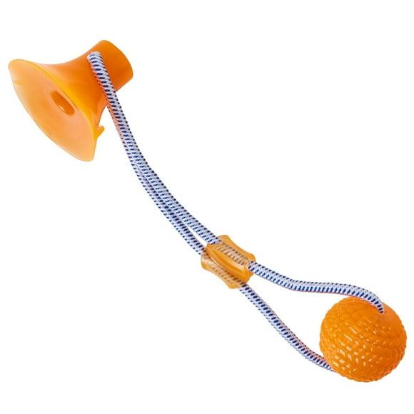 SPOT Press & Pull 2-in-1 Interactive Ball and Rope Tug Dog Toy, 2 in 1 Dog Toy