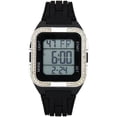 thumbnail image 1 of Montre sport noire pour femme avec accents en cristaux, 1 of 2