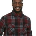 thumbnail image 4 of George Men's Sherpa Lined Flannel Shirt Jacket, 4 of 6