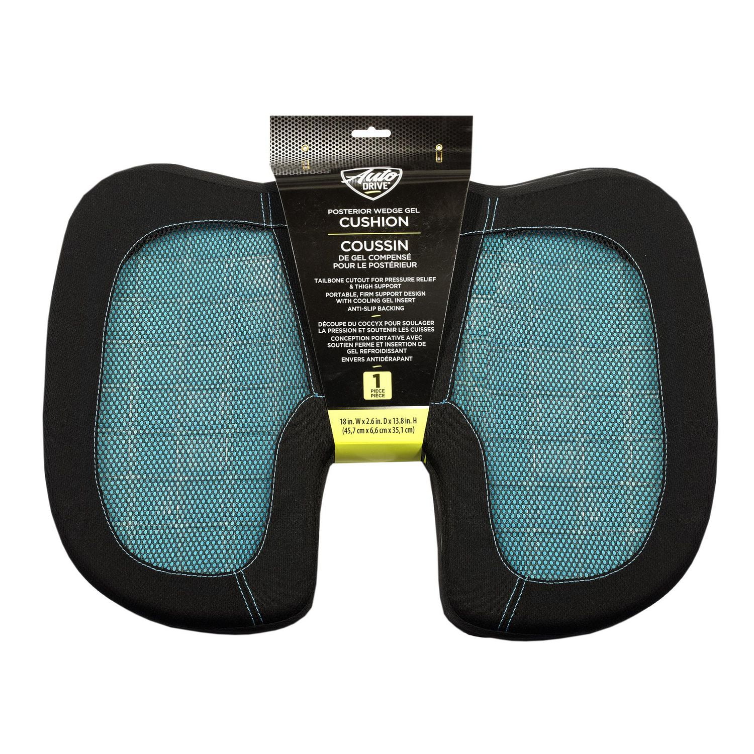 Autodrive Gel Wedge Seat Cushion Gel Wedge Cushion