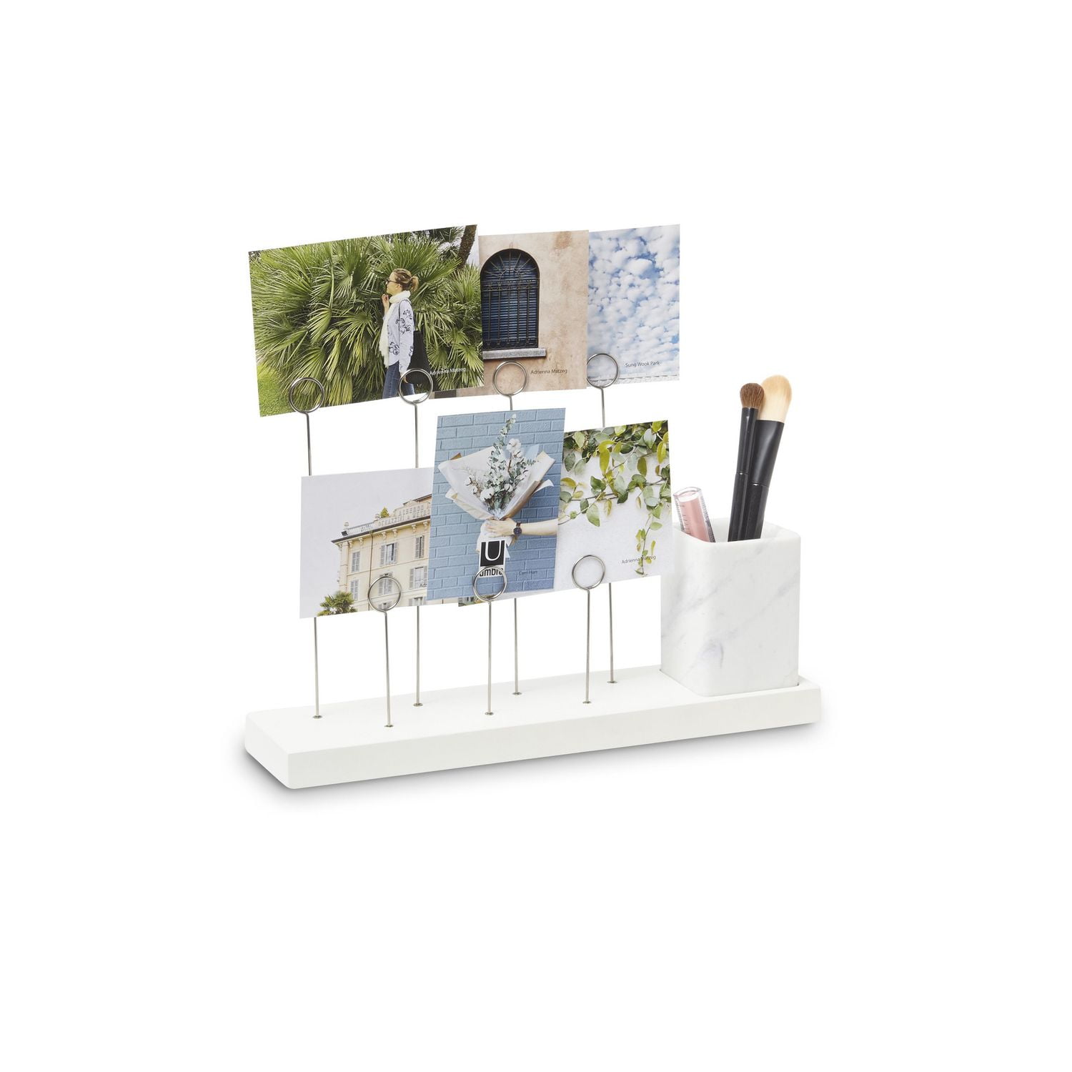 Umbra Gala Photo Display, MultiPhoto Display, Gallery for 7 Photos Plus Planter/Pen Holder
