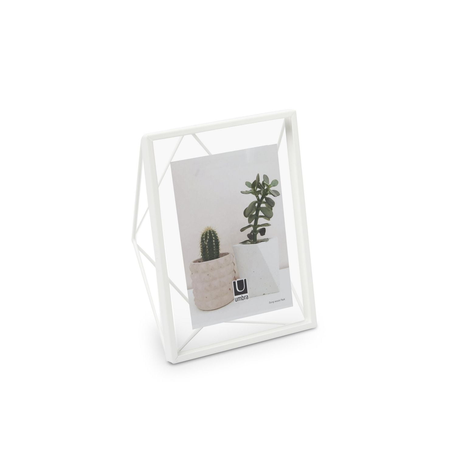 Umbra Prisma 5x7 Picture Frame for Desktop or Wall, Holds One 5x7” Photo, White Walmart Canada