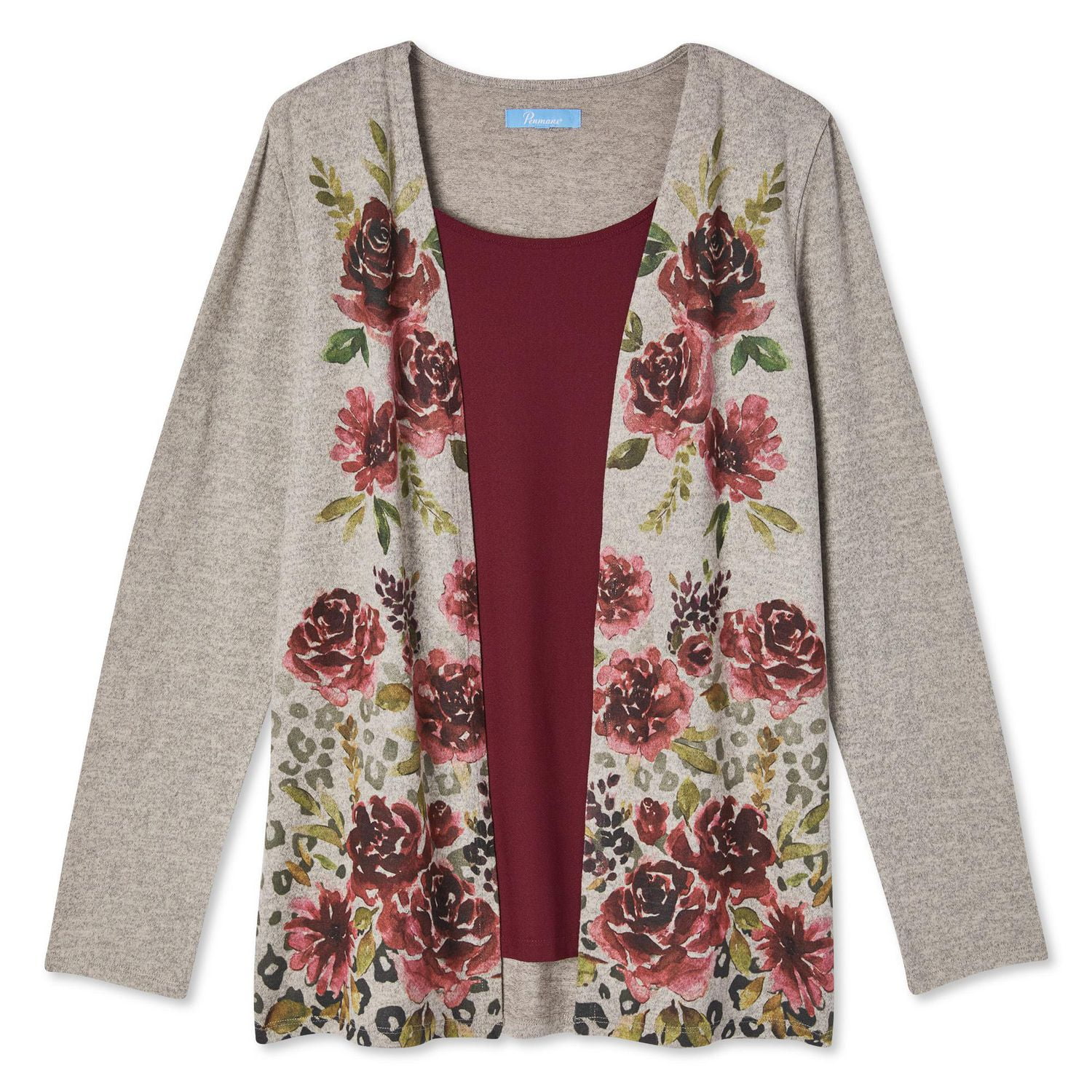 Haut à manches trompe-l'œil en hacci Penmans pour femmes