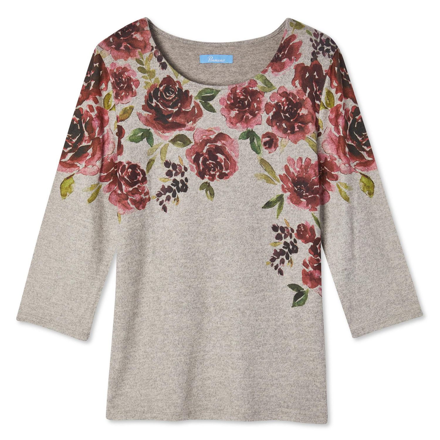 Haut avec arrangement imprimé Penmans pour femmes