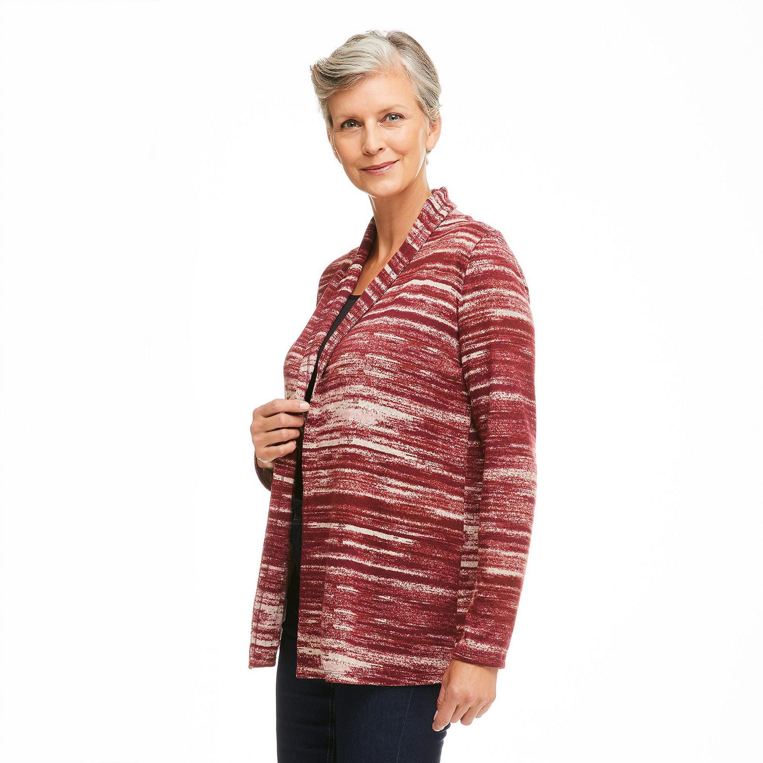 Penmans Women's Striped Hacci Cardigan
