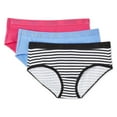 thumbnail image 1 of No Boundaries Women's Rib Hipster 3-Pack, 1 of 1