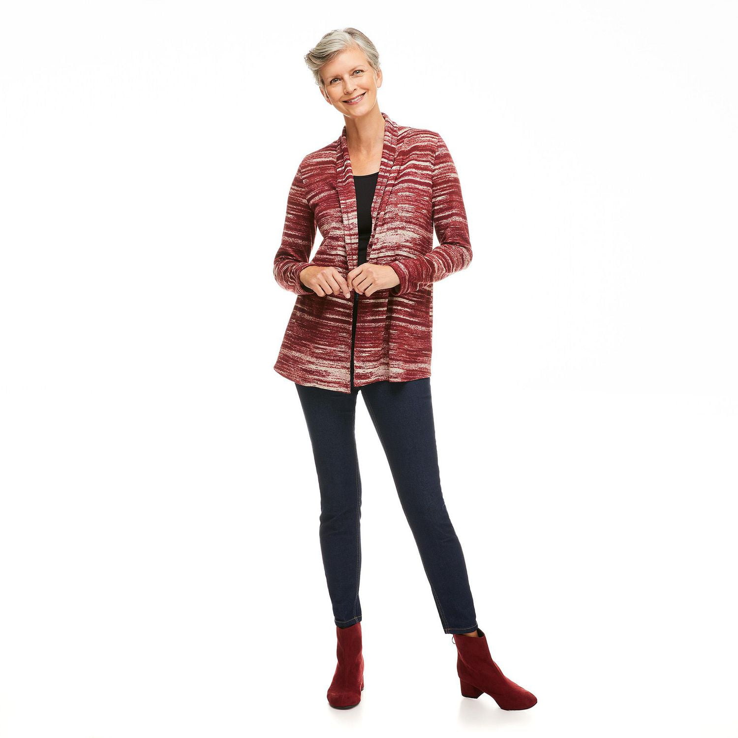 Penmans Women's Striped Hacci Cardigan