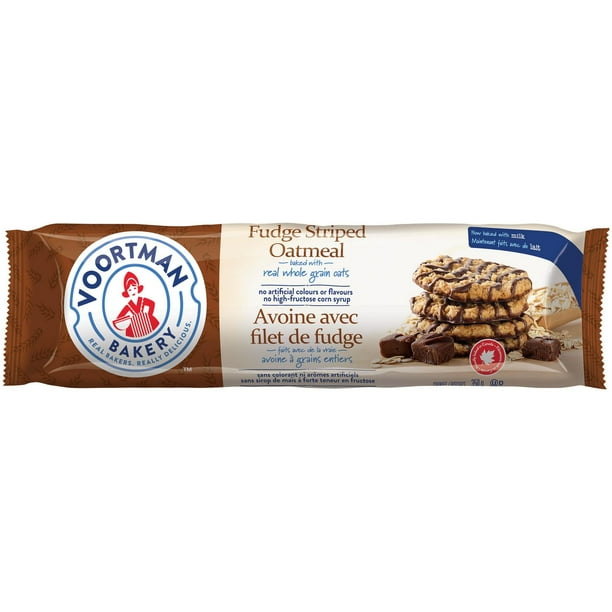 Voortman Bakery Fudge Striped Oatmeal Cookies, 350 g Walmart.ca