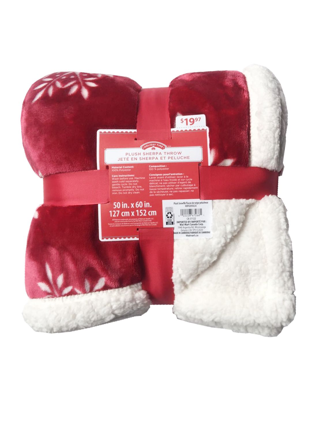 PLUSH SHERPA THROW Walmart Canada