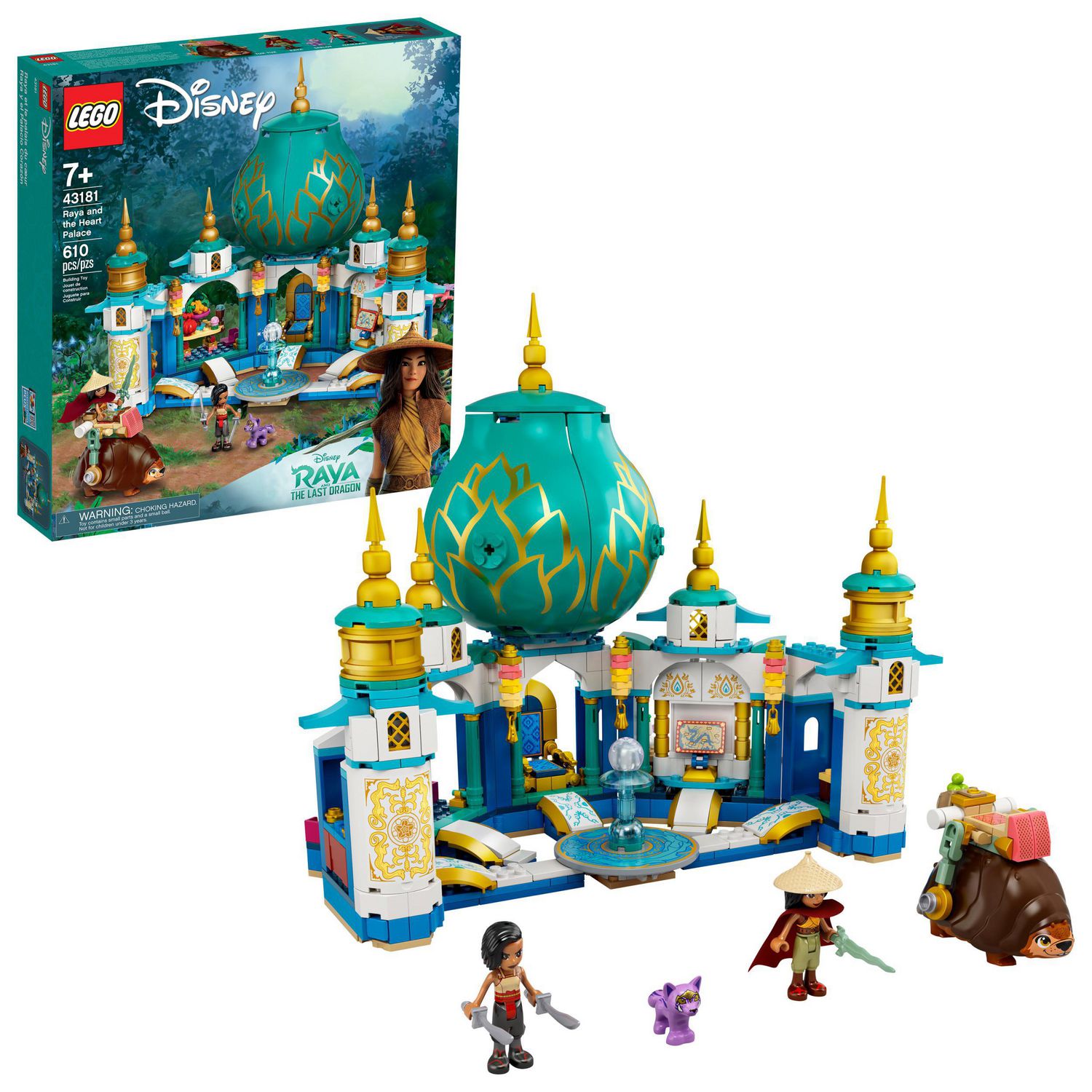 LEGO Disney Raya and the Heart Palace 43181 Toy Building Kit (610