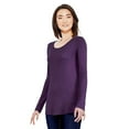thumbnail image 2 of George Women's Long Sleeve Crew Neckline Tee, 2 of 6