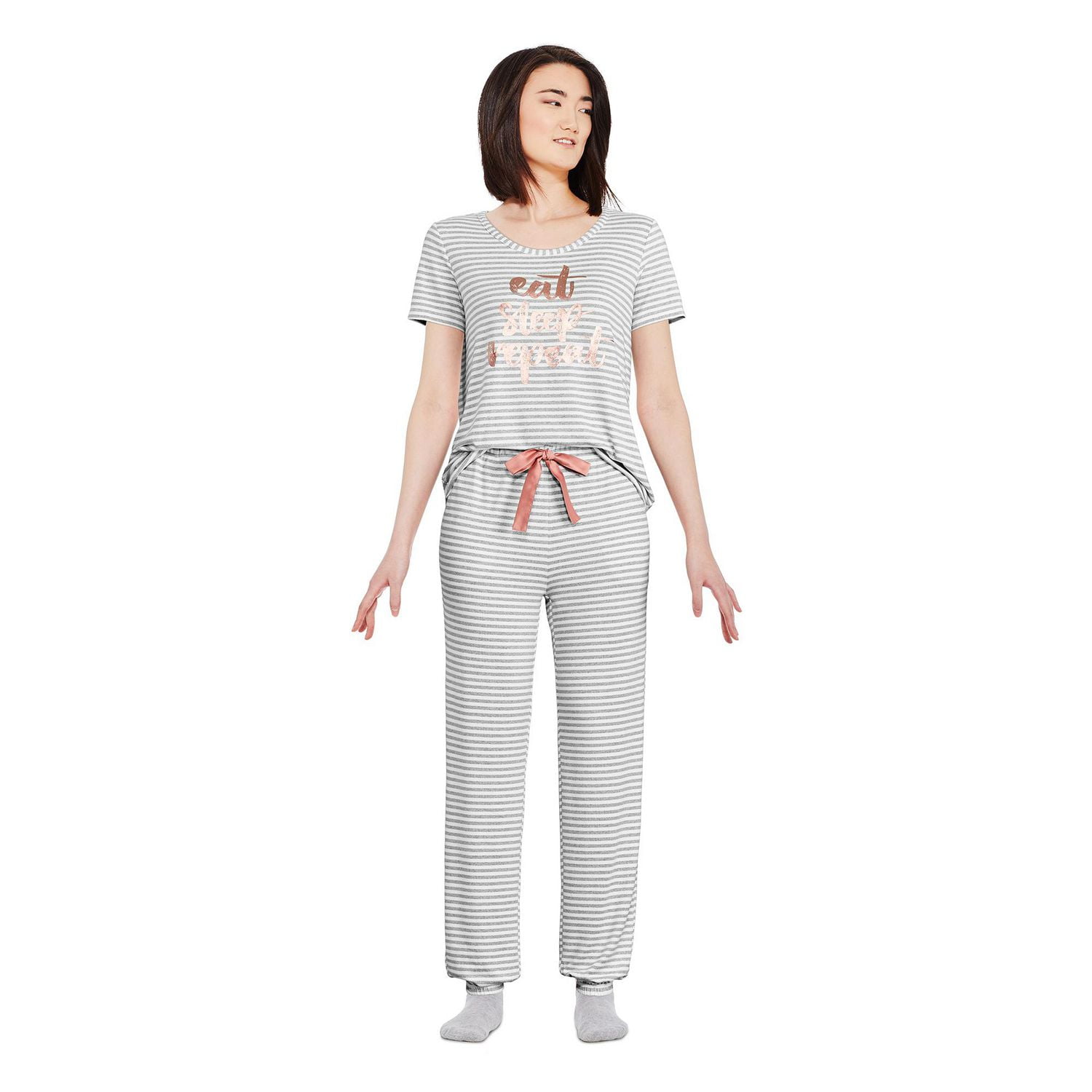George Women's Hacci Jersey Pajamas 2-Piece Set