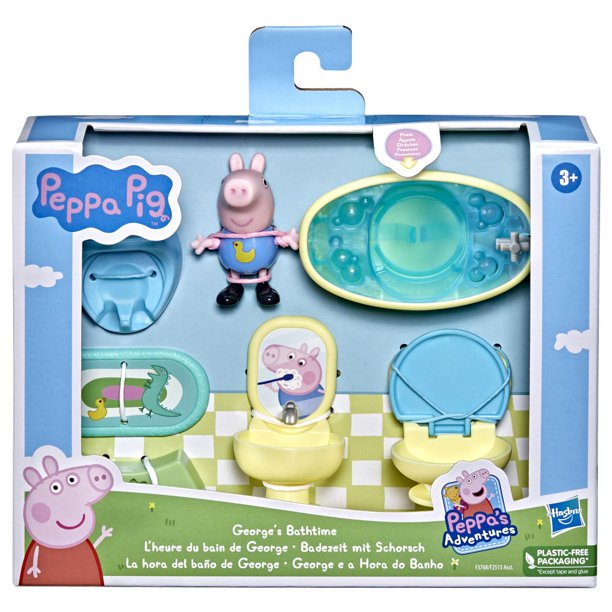 Peppa Pig Le parc aquatique de Peppa, coffret avec 2 figurines et 15  accessoires, jouet pour enfants, des 3 ans - Peppa Pig