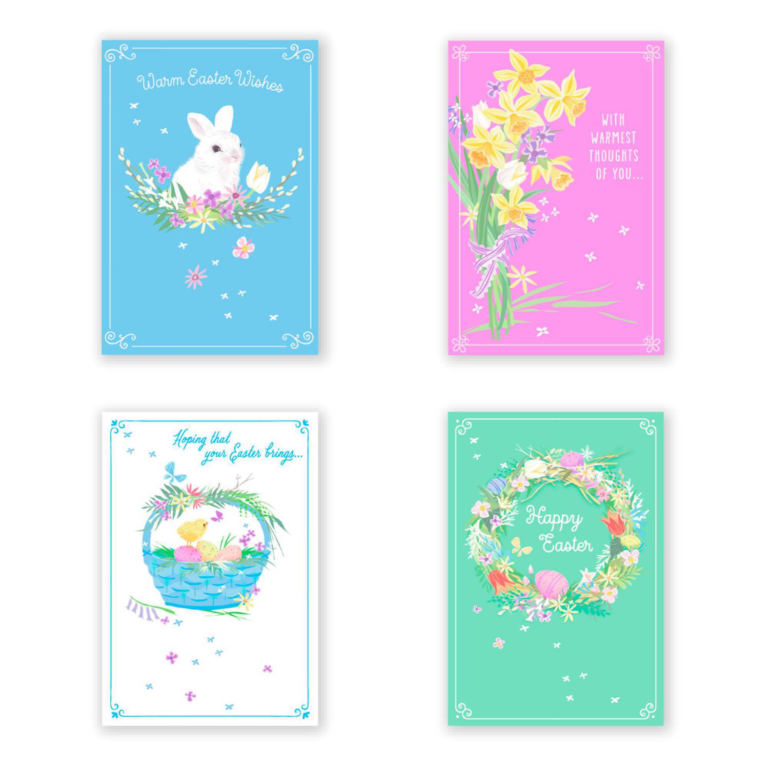 Hallmark Easter Cards Assortment, Warm Easter Wishes (8 Cards with