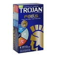 thumbnail image 2 of Trojan Toutes Les Sensations condoms lubrifiés, trois types de préservatifs – Sensation classique, sensation fine et plaisir complet, 8 count, 2 of 8