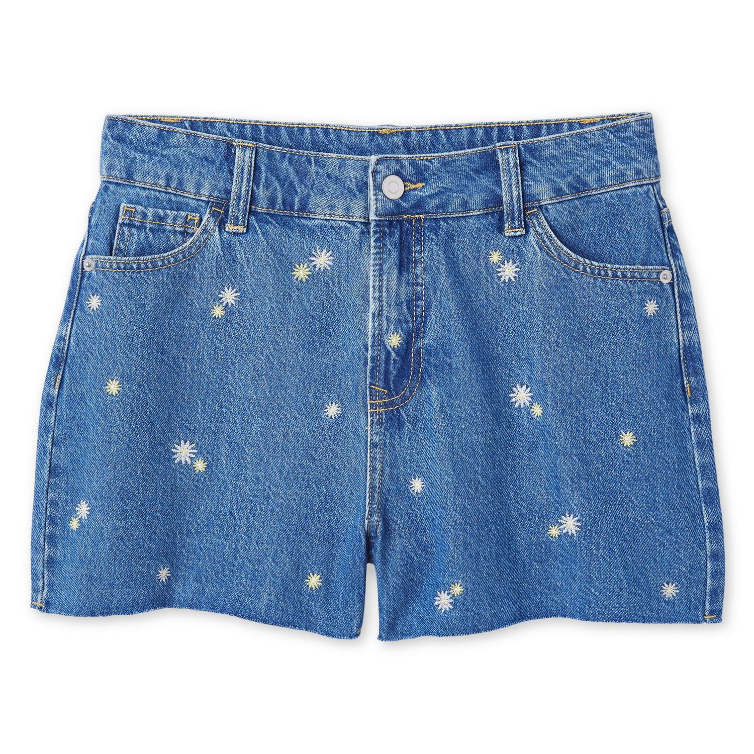 George Women's Embroidered Denim Relaxed Short 3"