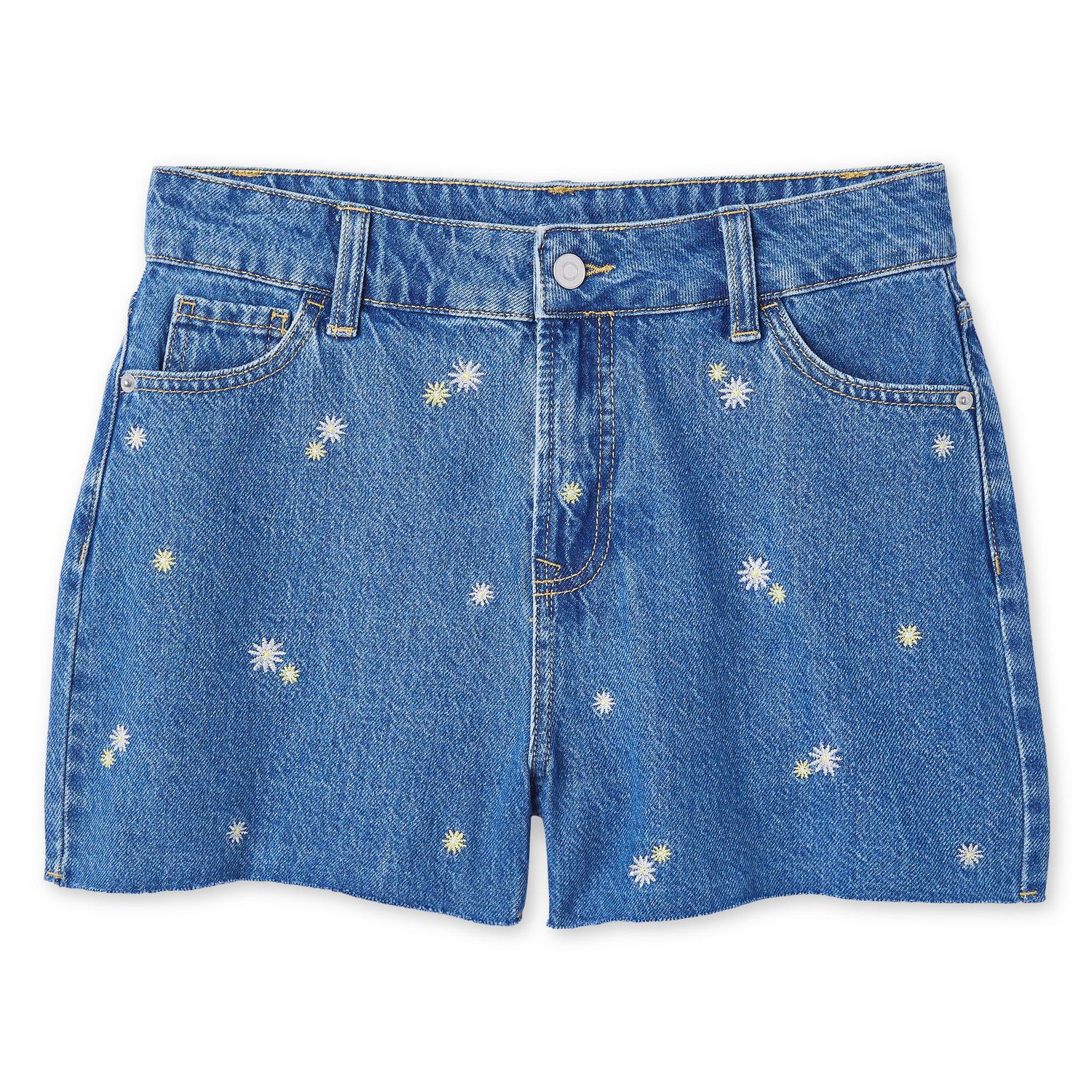 Short en denim décontracté avec broderies 3 po George pour femmes