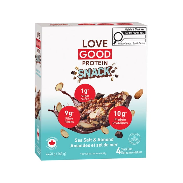 Love Good Protein Chewy Nutty Sea Salt & Almond Snack Bars