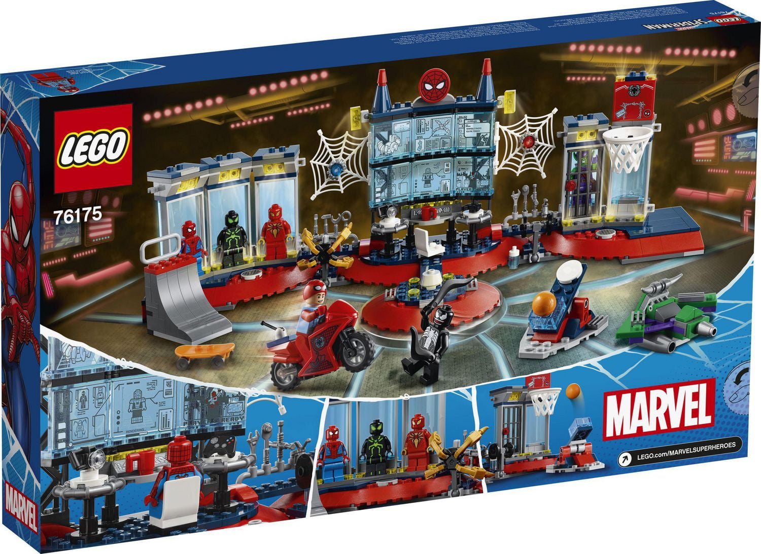 LEGO Marvel Spider-Man Attack on the Spider Lair 76175 Toy Building Kit  (466 Pieces) - Walmart.ca