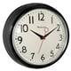 Westclox Horloge Murale Ronde de 9,5 po, noire - Modèle 32042BKCN – image 1 sur 1