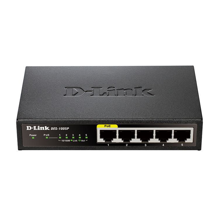 D-Link 5-Port Fast Ethernet Unmanaged Desktop Switch with ...