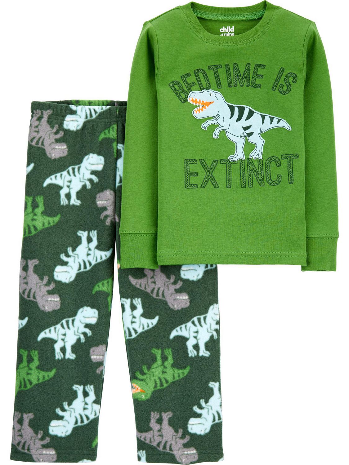 Child of Mine made by Carter's Boys' 2-piece Fleece Pajama - Dino ...