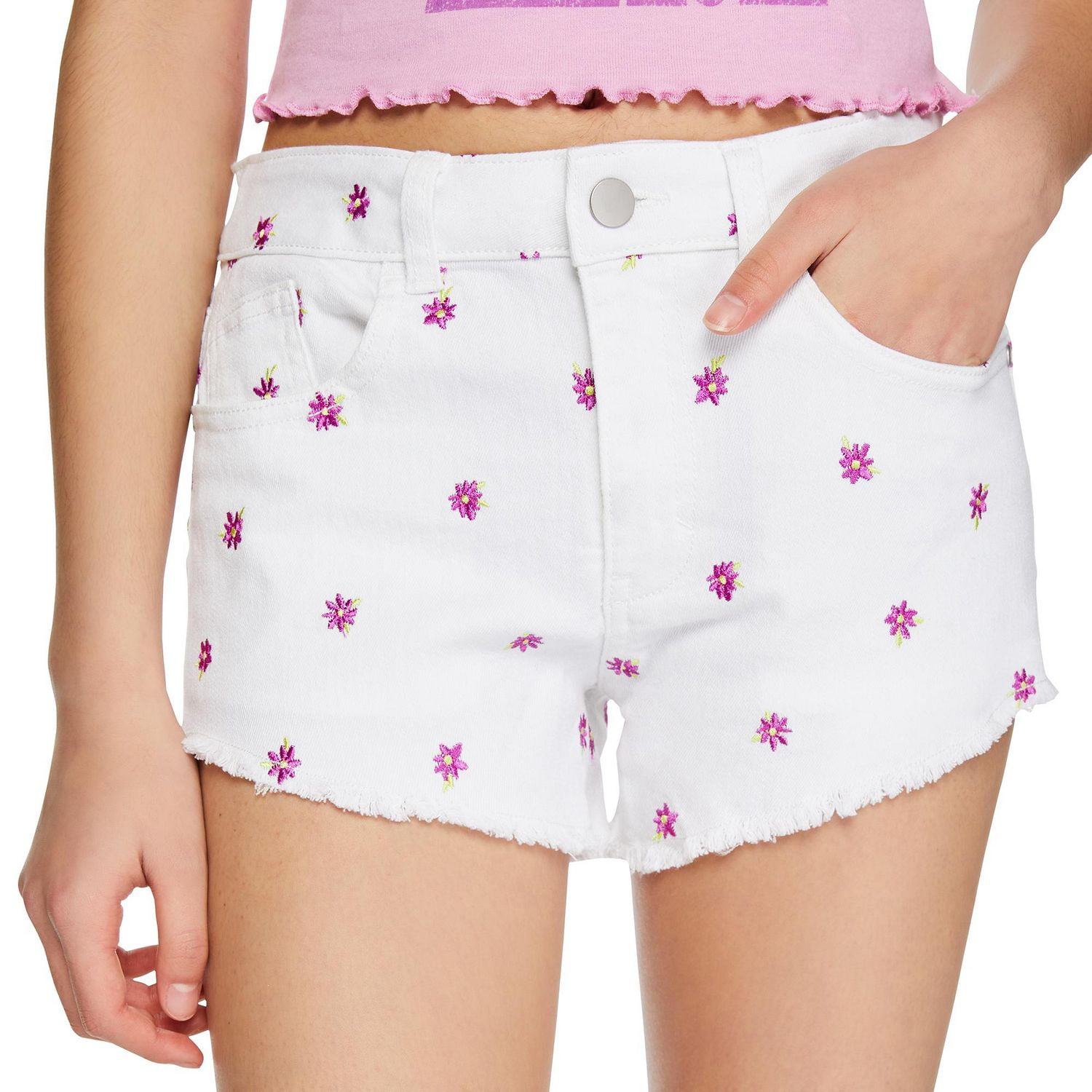 My Sister's Closet Girls' Dolphin Hem Short