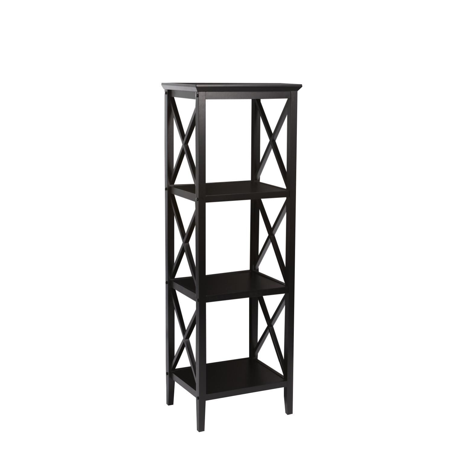 Riverridge Home X Frame Collection 18 11 Inch W Bathroom Towel Tower In Espresso Walmart Canada