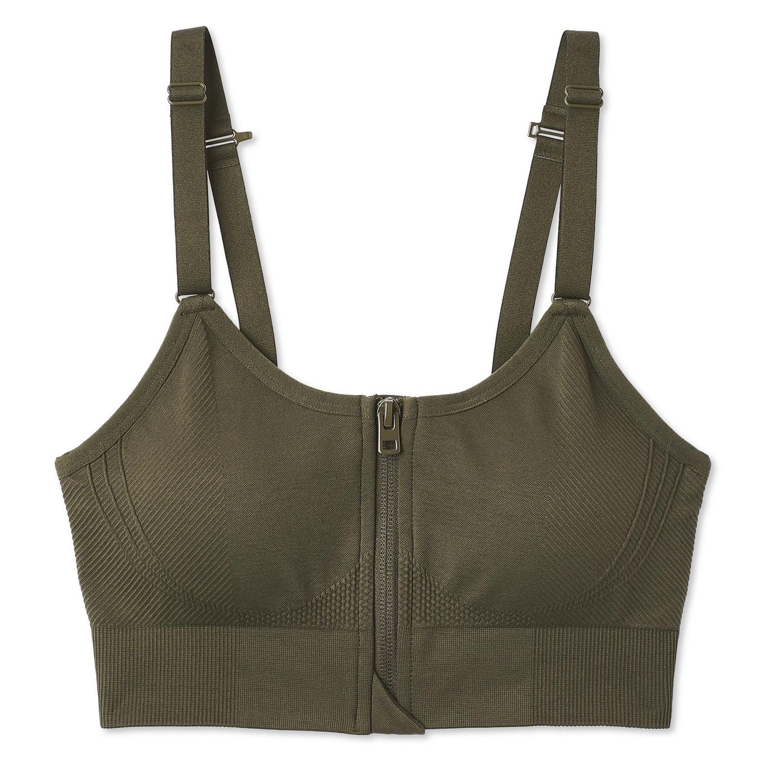 Athletic Works Women's Zipper Sports Bra