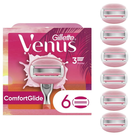Venus Miami Sunset Comfortglide, Women's Razor Refills, 6CT