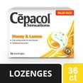 thumbnail image 1 of Cepacol® Sensations Honey and Lemon, Sore Throat Lozenges, 1 of 4